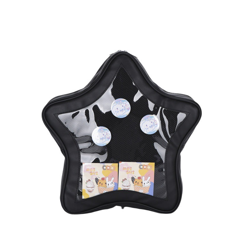 Women's Style Cartoon Trendy Design Five-pointed Star Middle School Students' Schoolbags