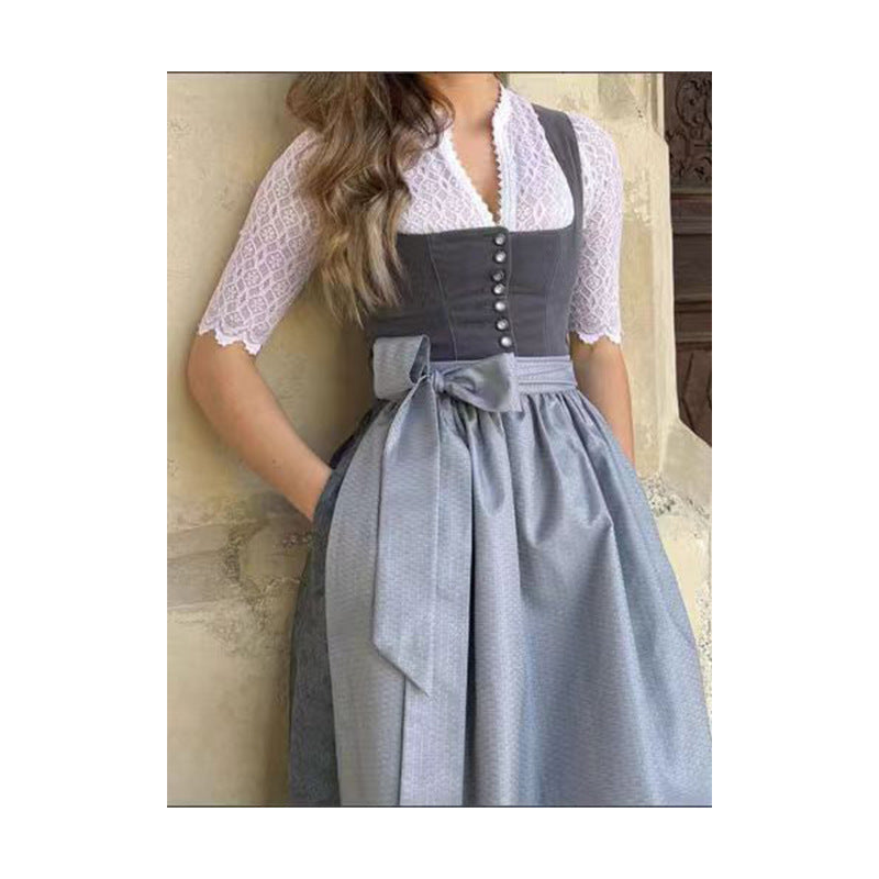 Women's Elegant Beer For Oktoberfest In Germany Dress