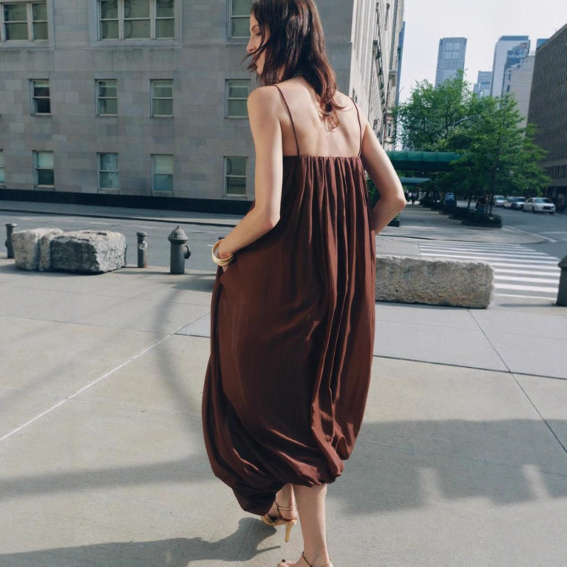 Women's Suspender Fashion Elegance Sleeveless Tube Long Dresses