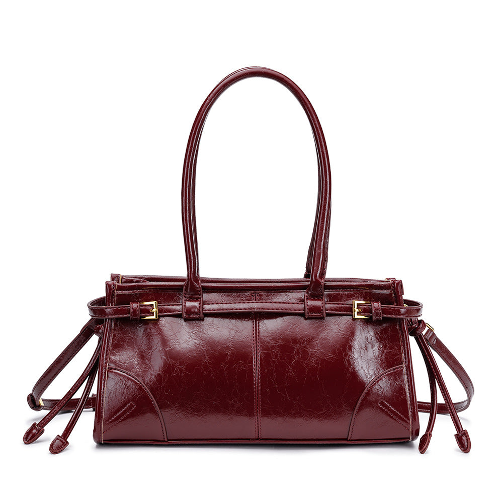 Women's Leisure Easy Matching Retro Oil Wax Skin Crossbody Bags