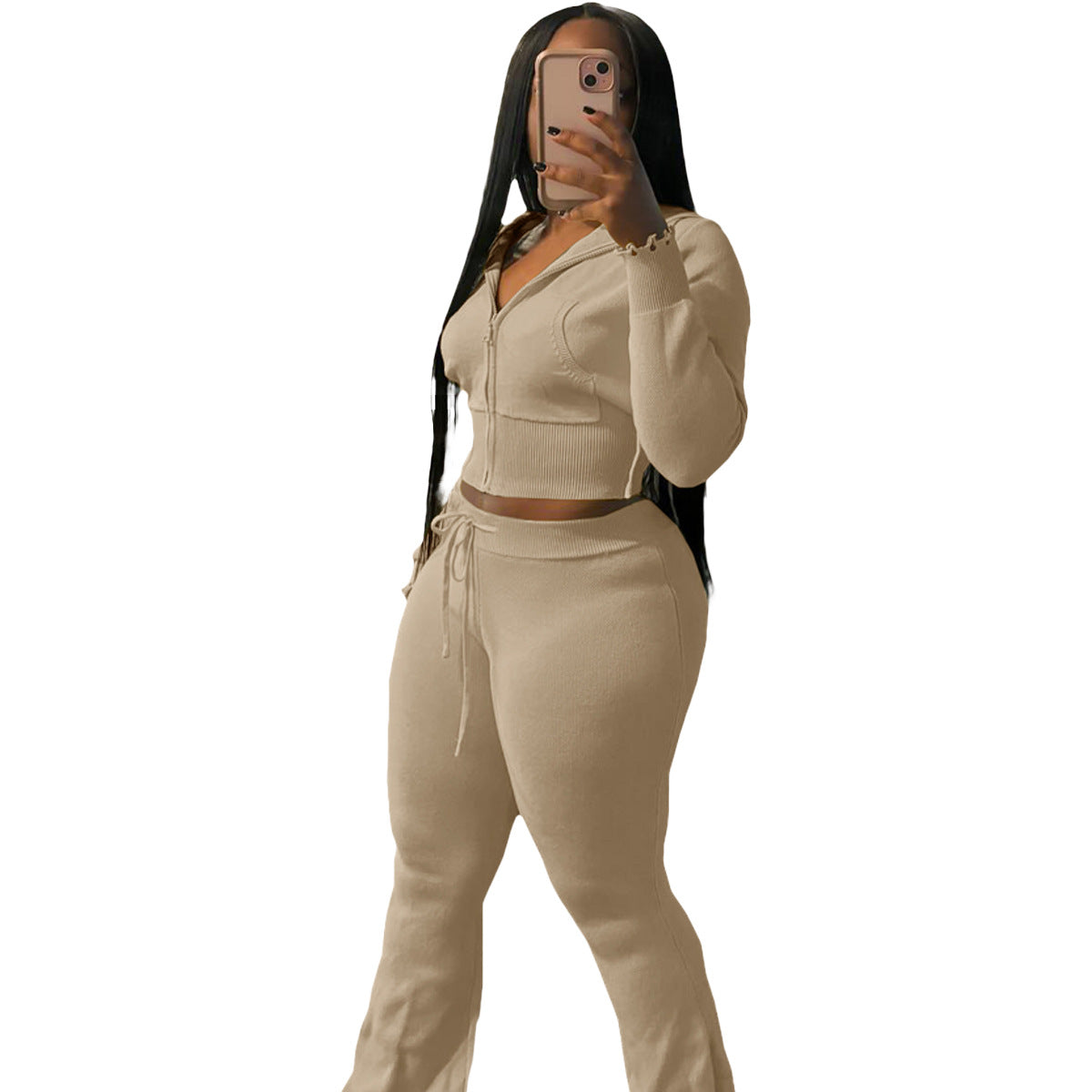 Women's Urban Knitted Fashion Casual Exercise Suits