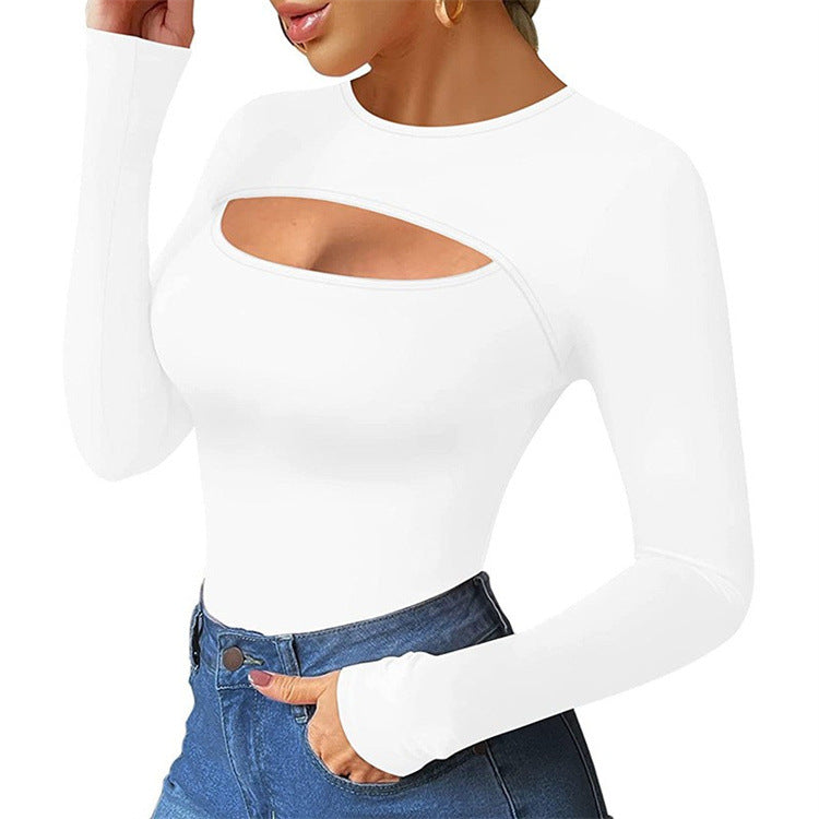 Women's Sexy Chest Long-sleeved For Push-up Women's Jumpsuit/clothing