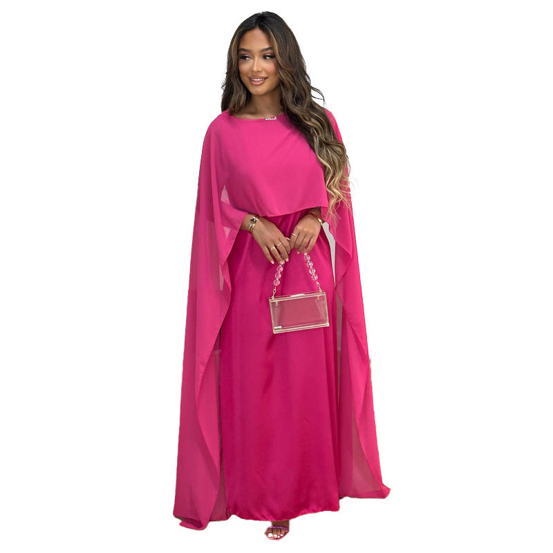 Women's Robe Dress Round Neck Loose Big Dresses