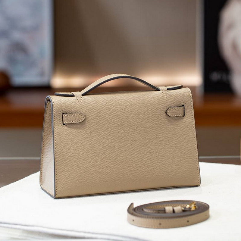 Women's Palm Print Cowhide Mini Generation Kelly Fashion Bags