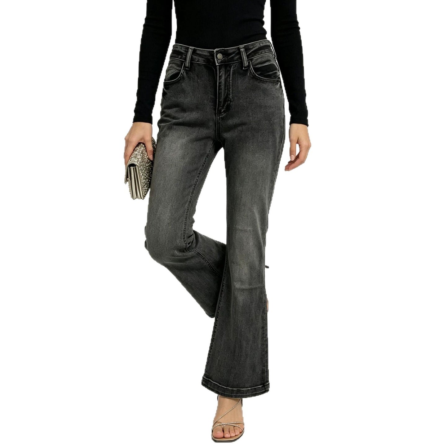 Women's American Retro Hot Trousers Slim Fit Jeans