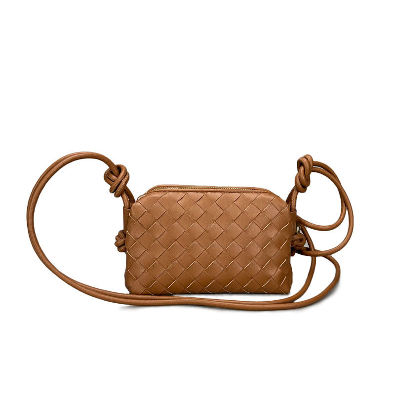 Women's Genuine Leather Woven Cowhide Design Bags