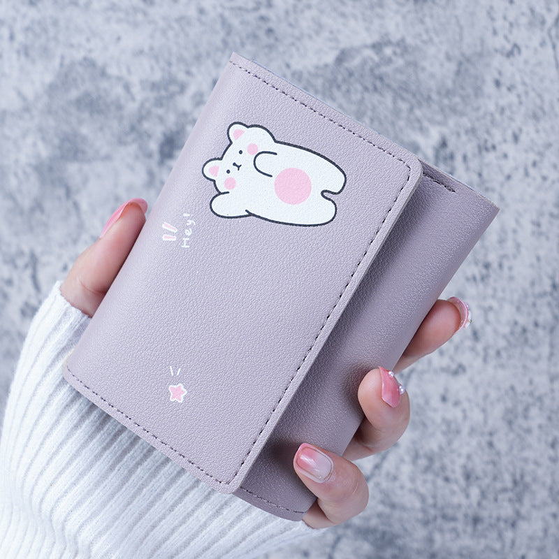 Women's Trendy Korean Short Simple Clutch Purses
