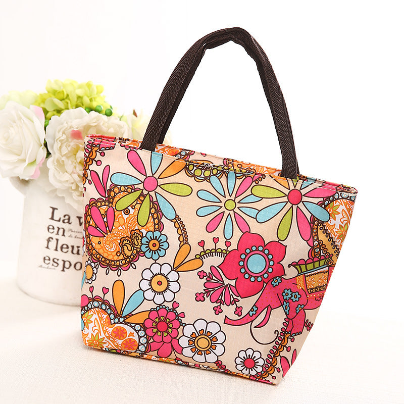 Women's Oxford Cloth Lunch Box Mummy Portable Bags