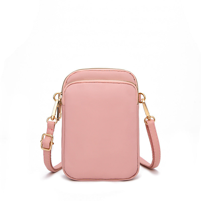 Women's Nylon Mobile Lightweight Fashion Mini Vertical Phone Bags