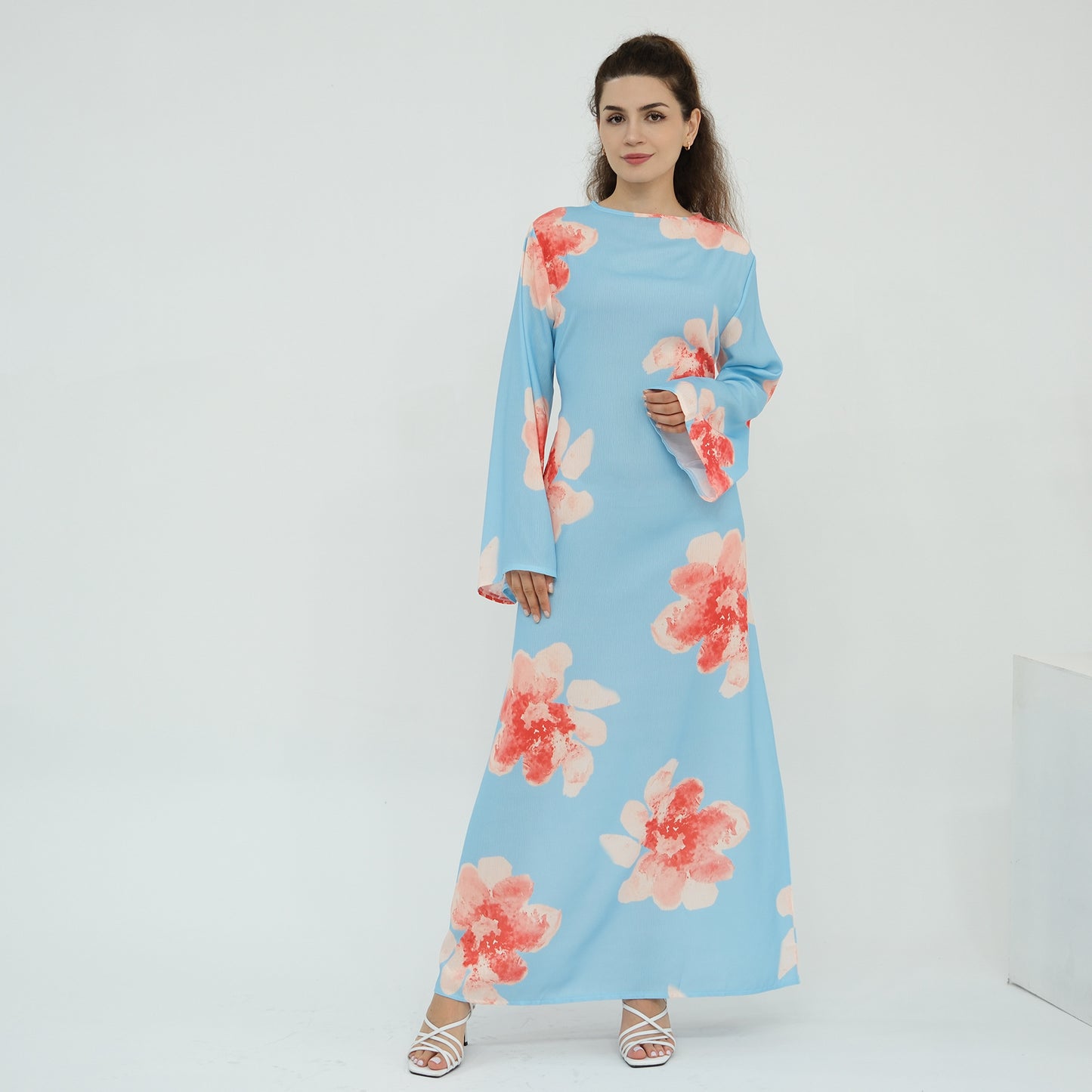 Beautiful Printed Dress Waist Ankle Print Dresses