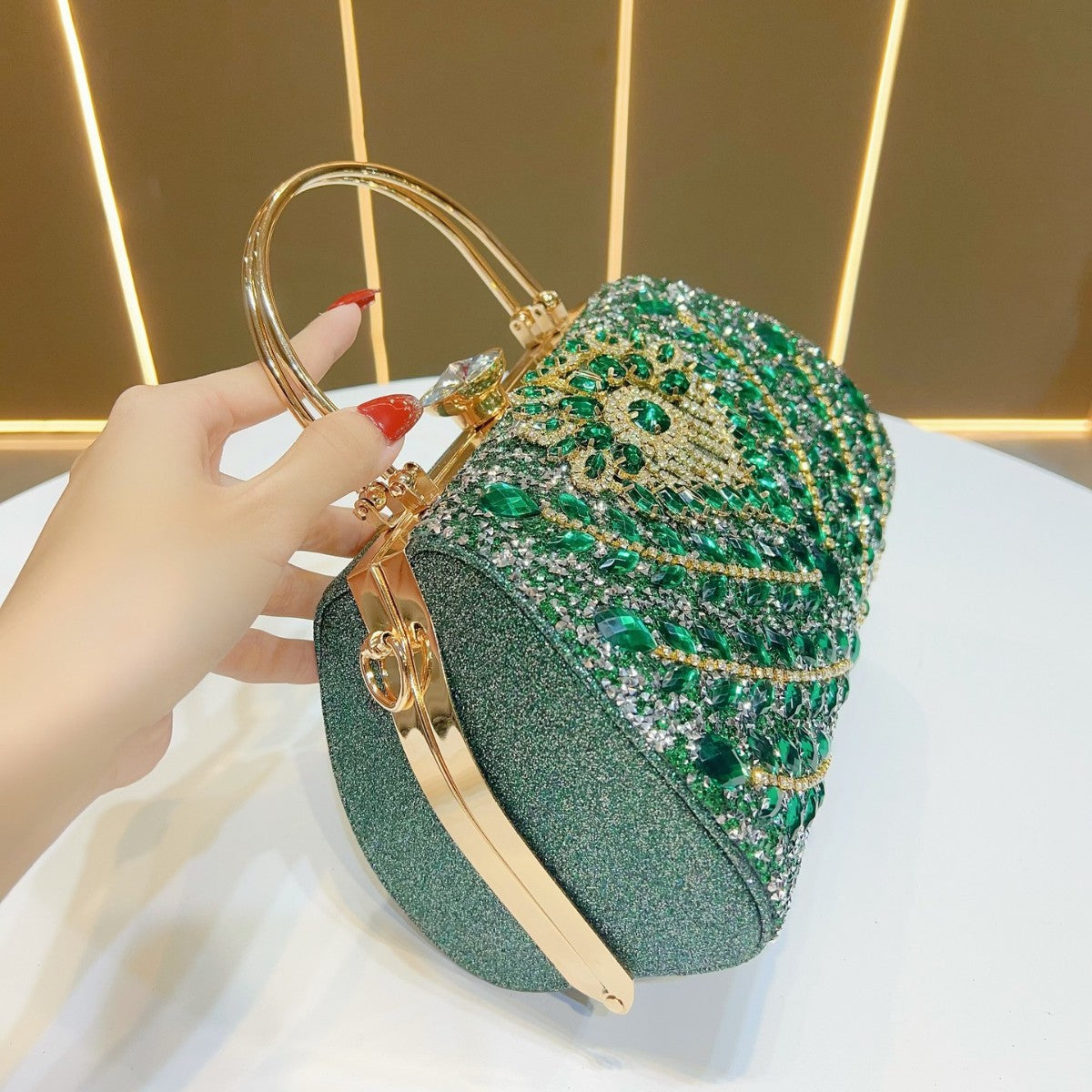 Women's Clutch Cheongsam Large Capacity High-grade Light Evening Bags