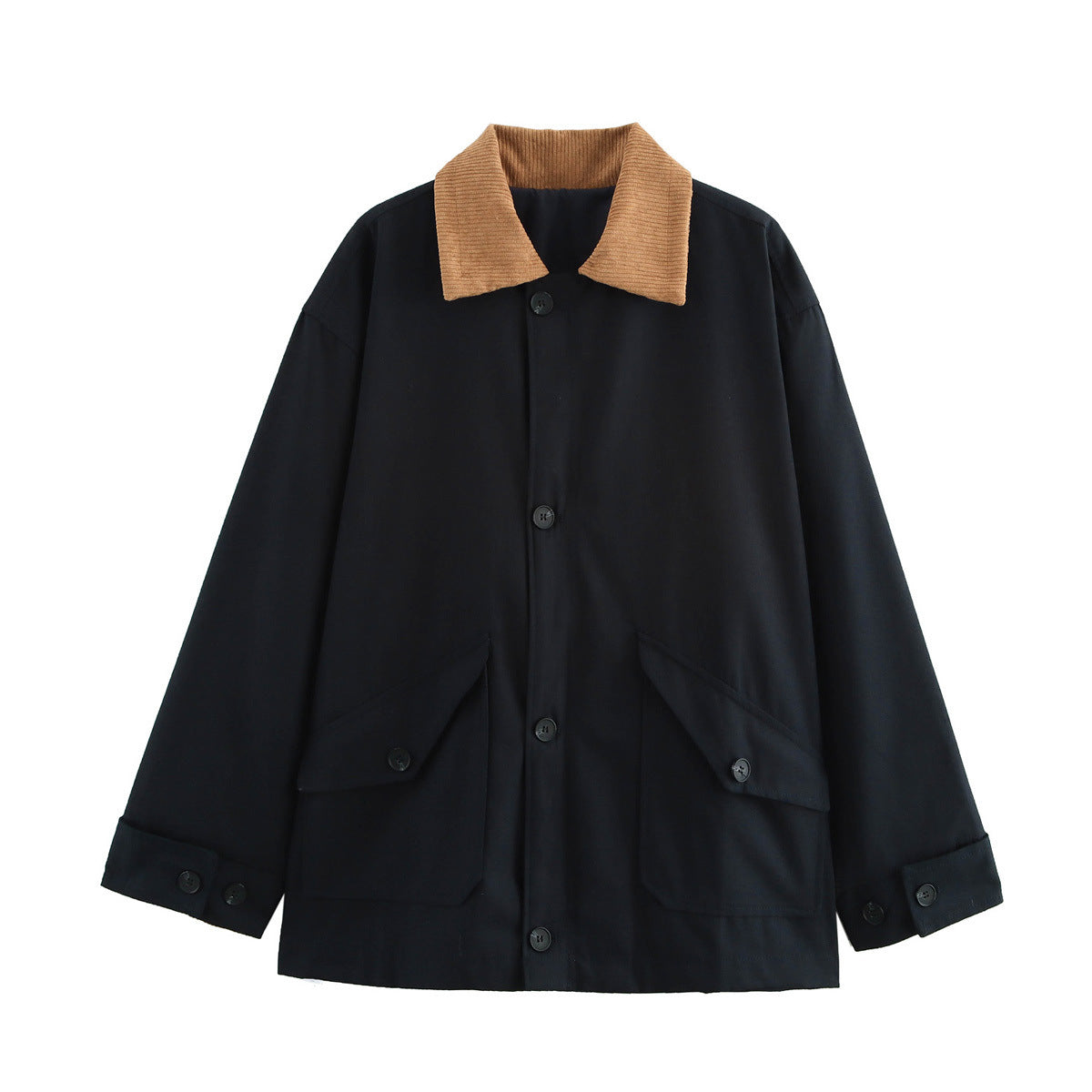 Women's Loose Large Profile Comfortable Windbreaker Canvas Coats