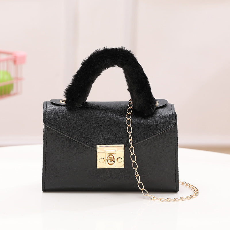 Wrist Korean Style Solid Color Plain Weave Handbags