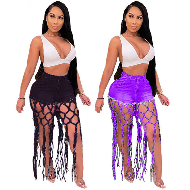 Women's Variety Of Fashion Knotted Denim Hot Jeans