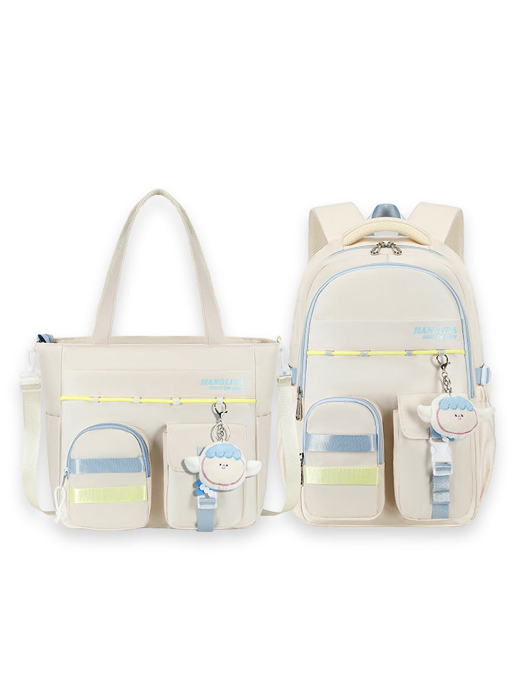 Tuition Korean Style Junior High Color Matching Middle School Students' Schoolbags
