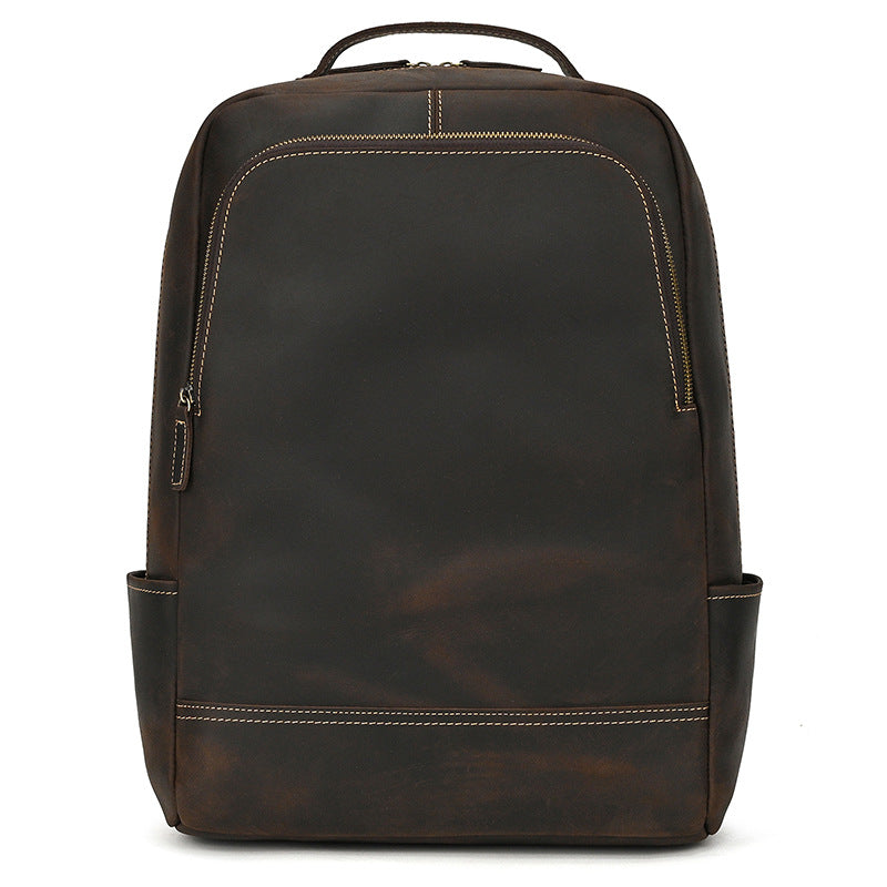 Women's & Men's & Crazy Horse Leather Retro Backpacks