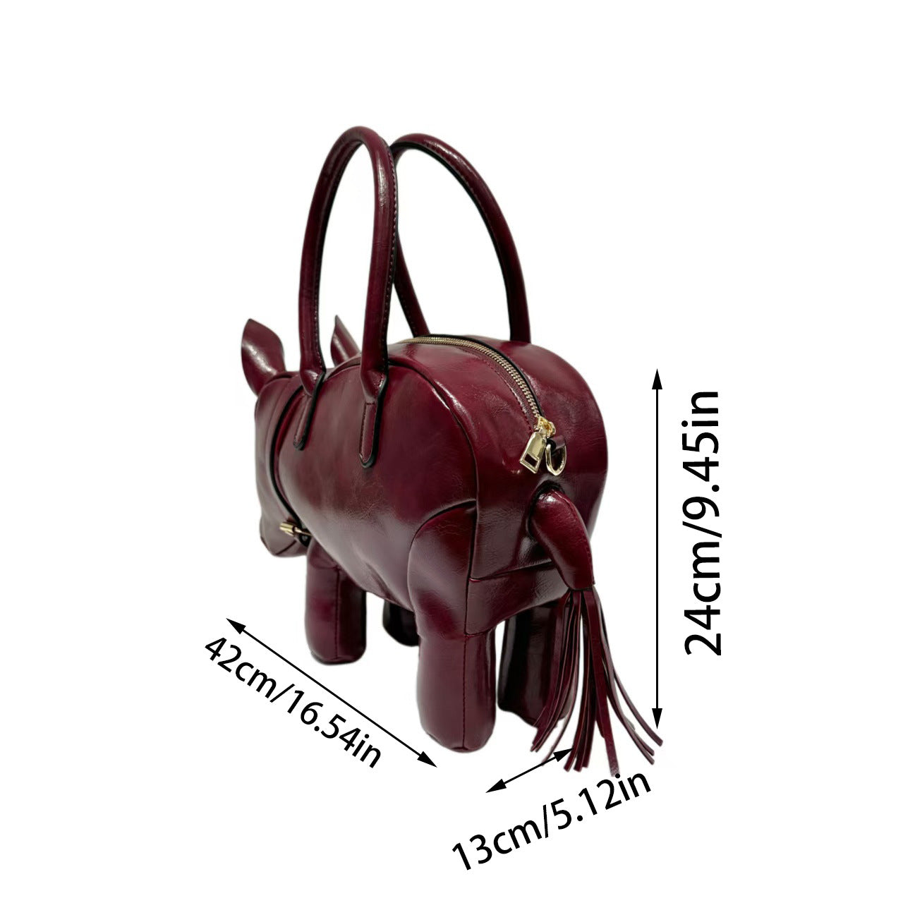 Popular Creative Funny Animals Rhinoceros Shape Handbags