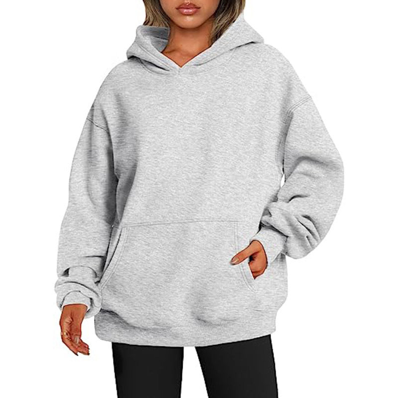 Durable Women's Oversized Autumn Thick Hooded Sweaters