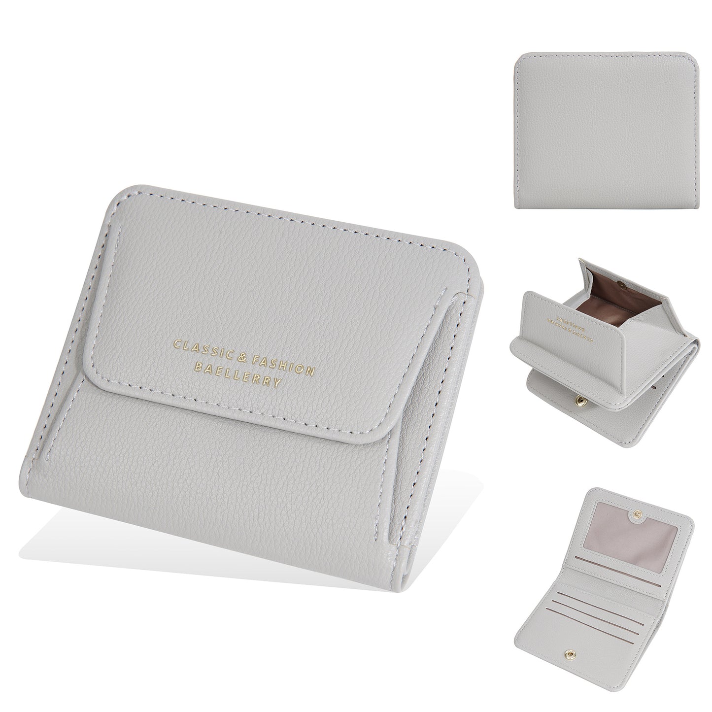 Women's Solid Color Multiple Slots Style Fashion Ladies Wallets