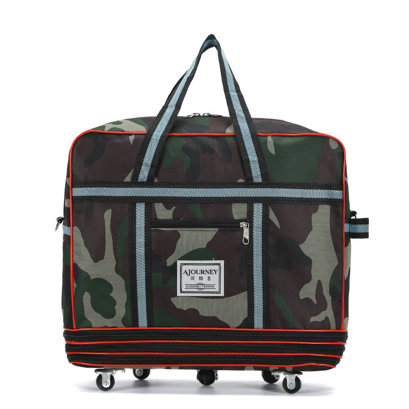 Capacity Air Consignment With Pulley Scalable Travel Bags