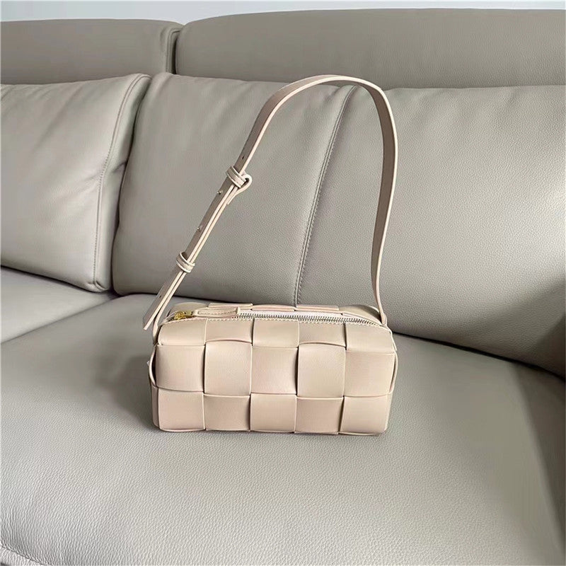 Woven Genuine Leather Advanced Texture Underarm Bags