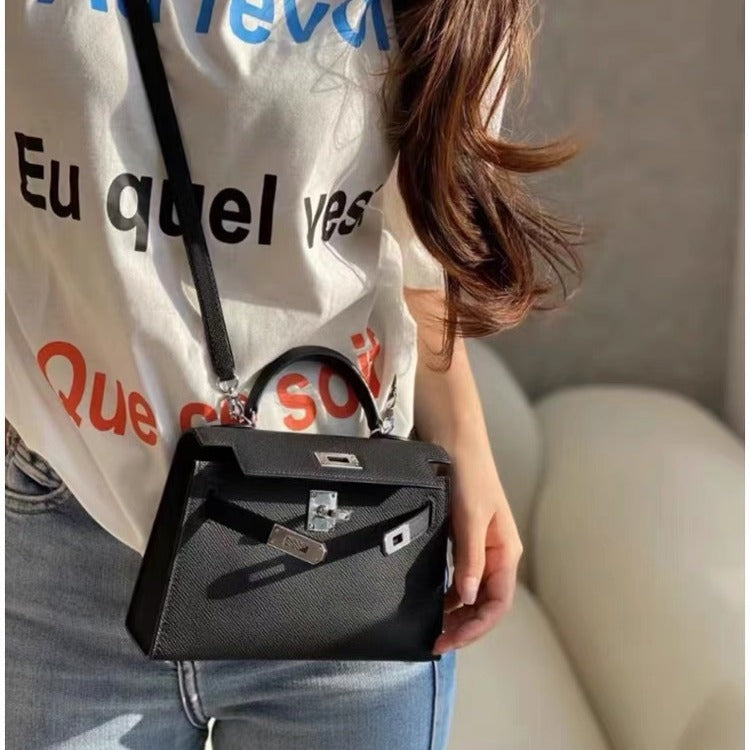 Cowhide Second Generation Kelly Trendy High-grade Handbags