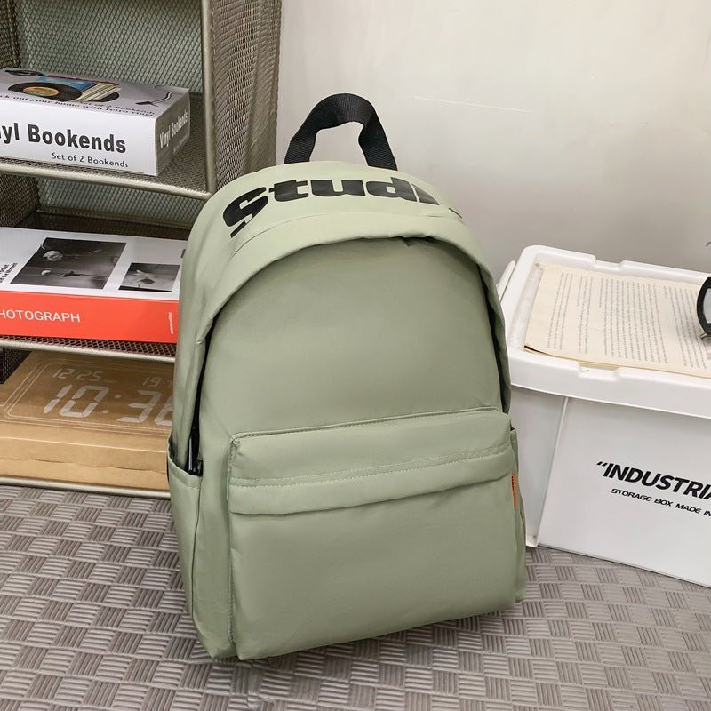 Women's & Men's & Korean Letter Printed Simple Versatile Middle School Students' Schoolbags