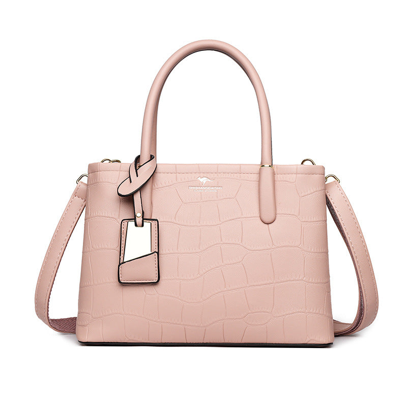 Women's Crocodile Pattern Large Capacity Mom Handbags