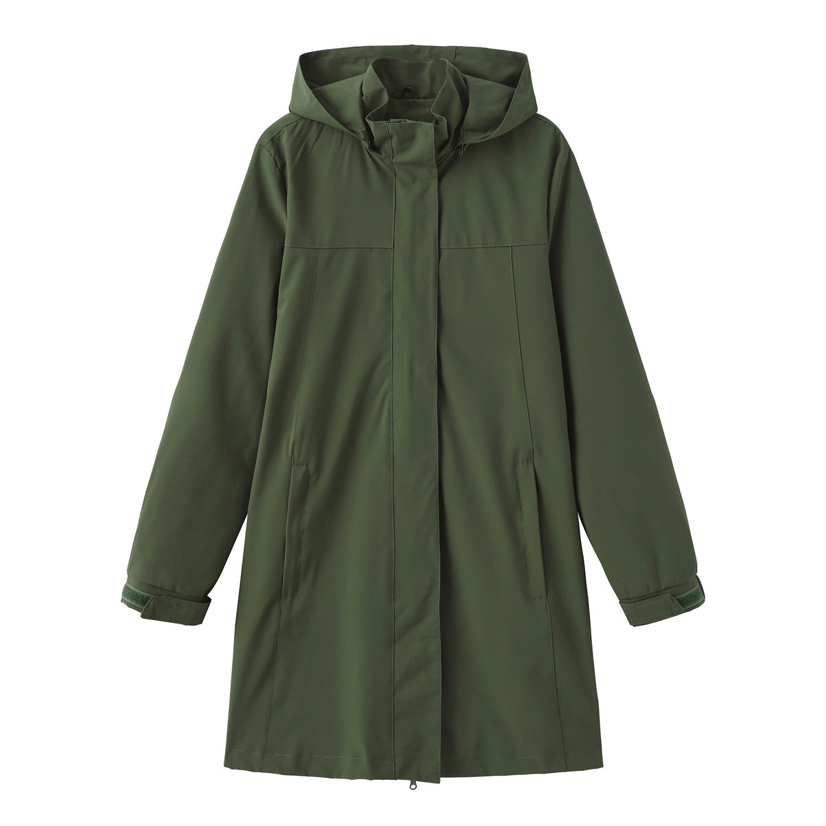 Women's Windbreaker Solid Color Long Sleeve Thin Coats