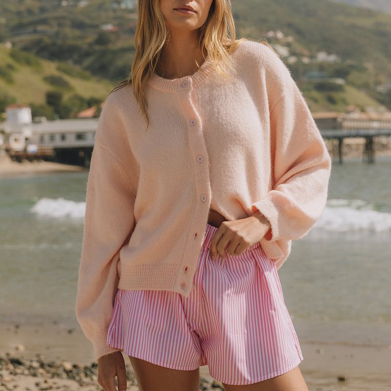 Women's Russian Long Sleeve Button Versatile Knitted Coats