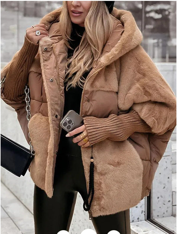 Women's Pretty Loose Stitching Down Cotton Jackets