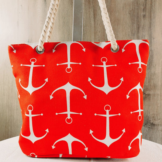Women's Summer Canvas Boat Anchor Korean Big Shoulder Bags
