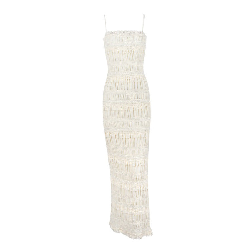 Women's Sequin Lace Slim Fit Backless Long Dress Dresses