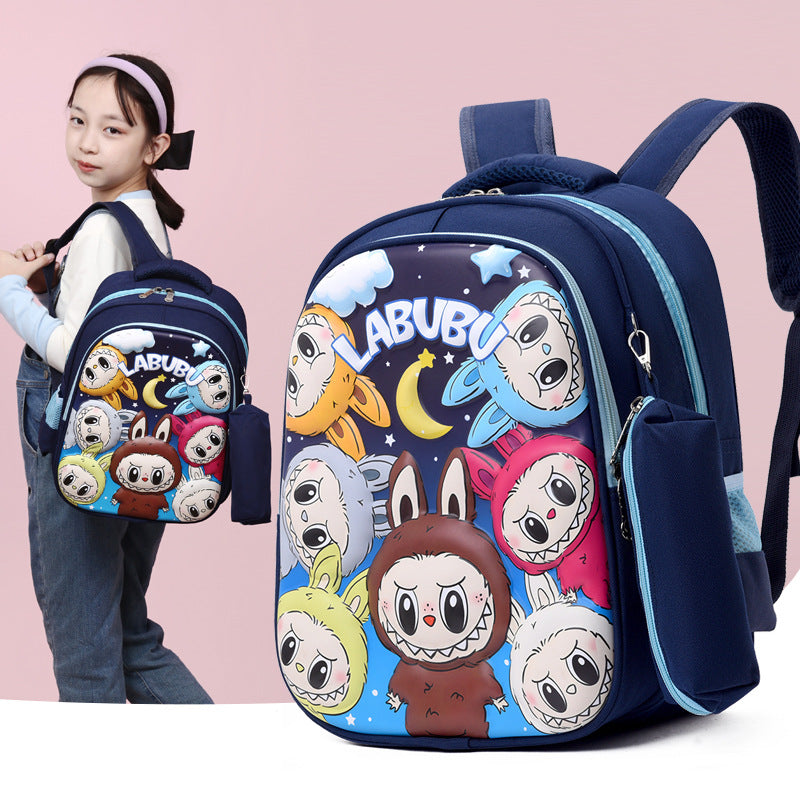 Automobiles Curtain Cloth Korean Style Large Kindergarten School Bags