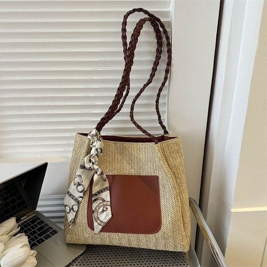 Women's Classy Unique Fashionable Woven Winter Shoulder Bags