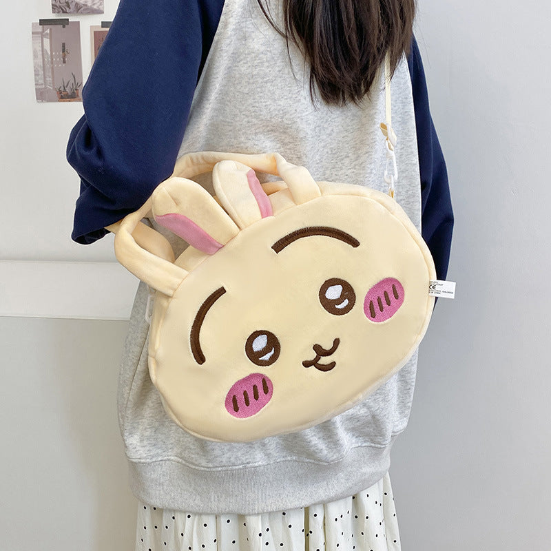 Cartoon Anime Style Cute Rabbit Round Crossbody Bags