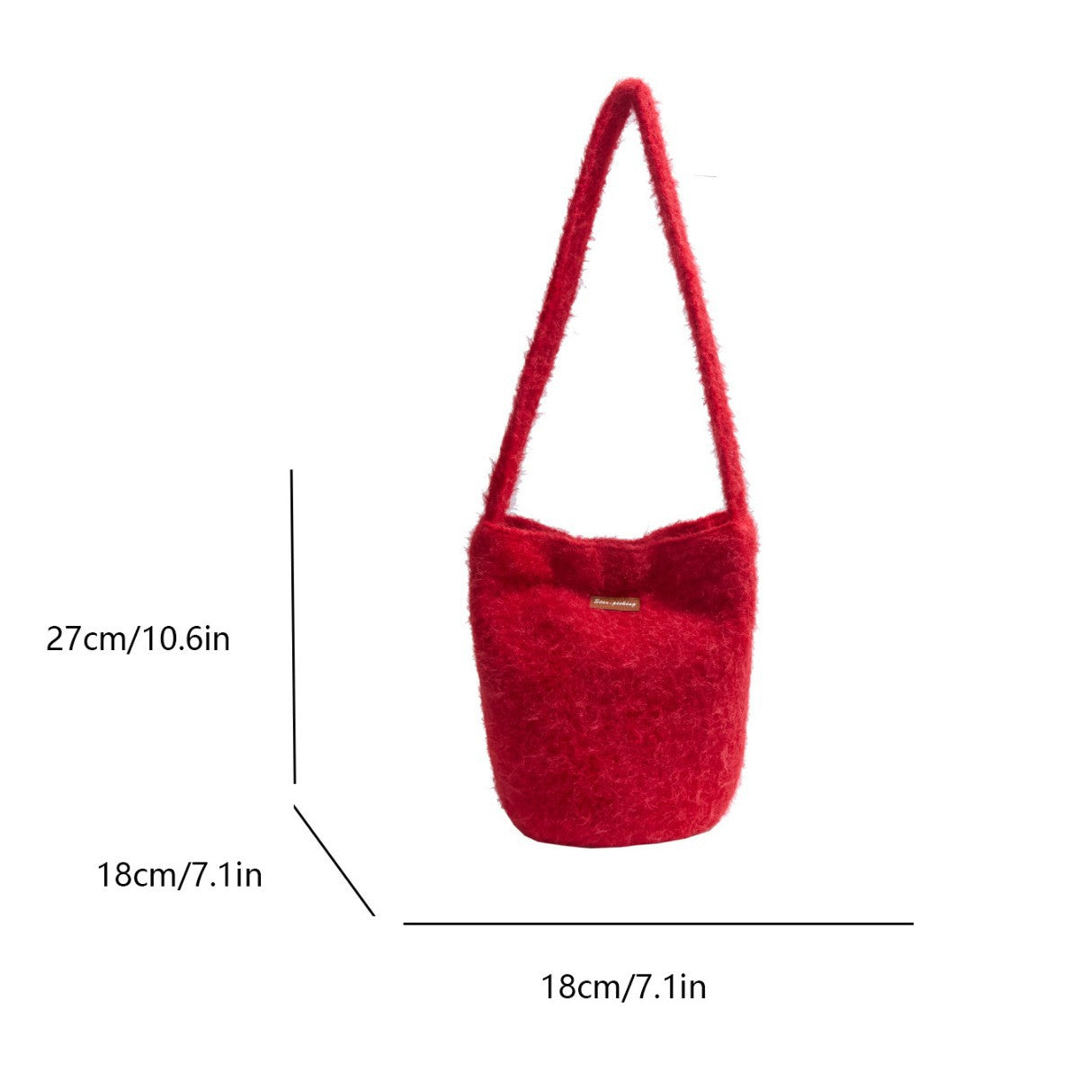 Women's Trendy Cool Glamorous Winter Plush Shoulder Bags