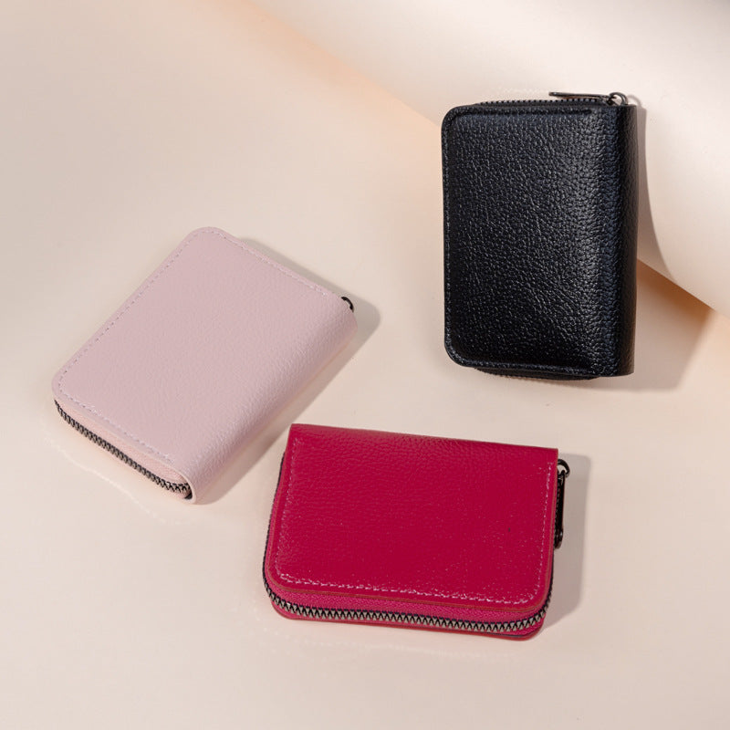 Lychee Pattern Large Capacity Multiple Slots Card Holder