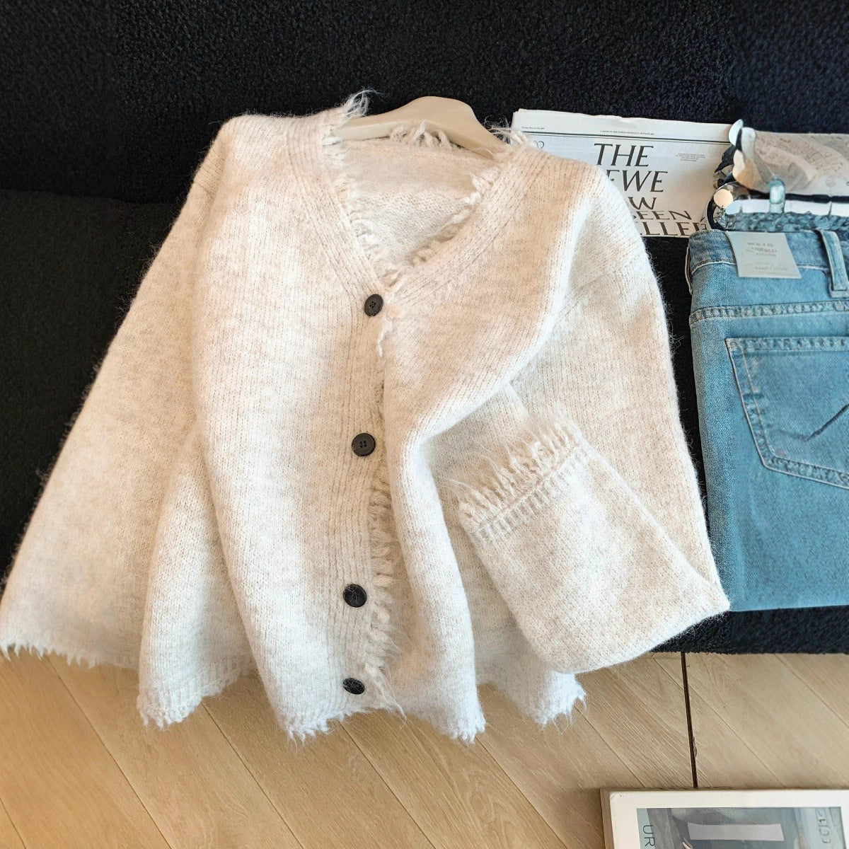 Women's Tassel Wool Loose Casual Idle Style Cardigans