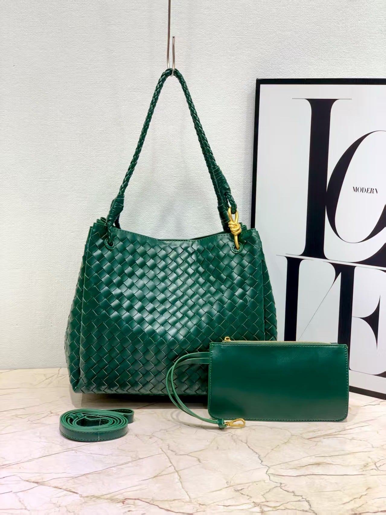 Fashion Woven Large Capacity Parachute Retro Handbags