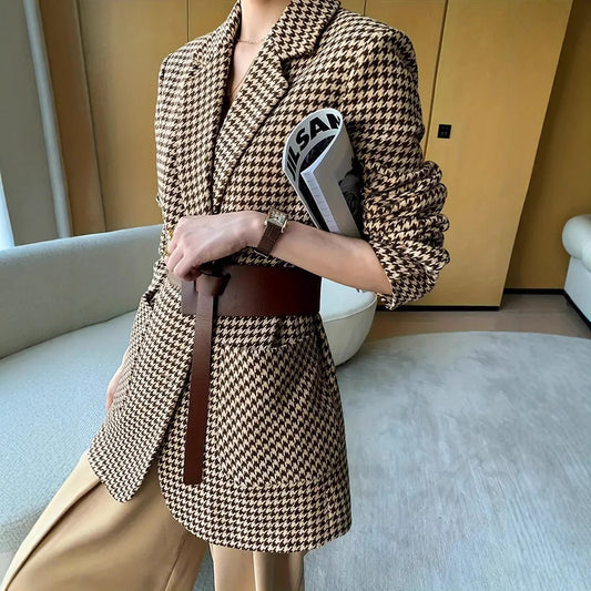 Women's Versatile Unique Tweed Elegant Design Blazers