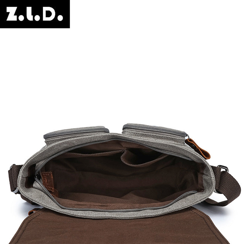 Men's Canvas Portable Household Street Tide Men's Messenger Bags
