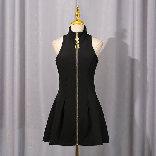 Women's Sexy Pure Style Graceful Autumn Niche Design Solid Dresses