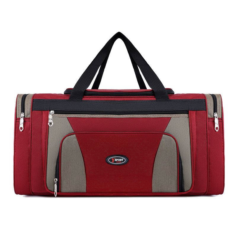 Large Capacity Rhombus Design Printable Short-distance Travel Bags