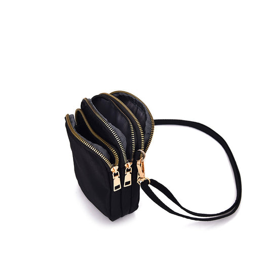 Women's Nylon Mobile Lightweight Fashion Mini Vertical Phone Bags