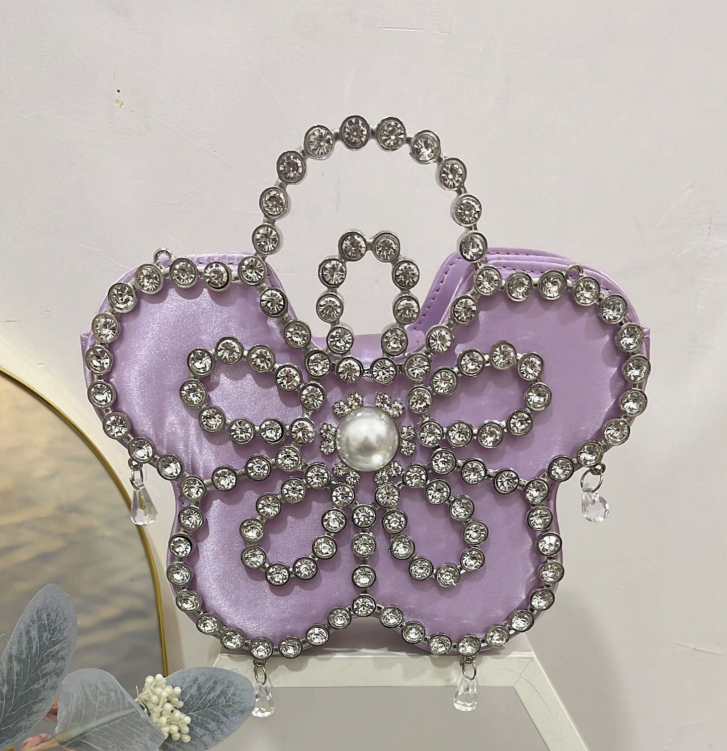 Elegant French Fairy Shiny Flower Pearl Bags