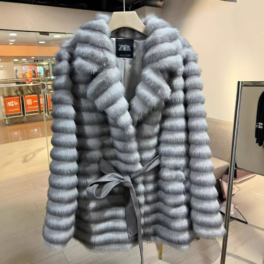 Fashion Tailored Collar Whole Leather Environmental Coats