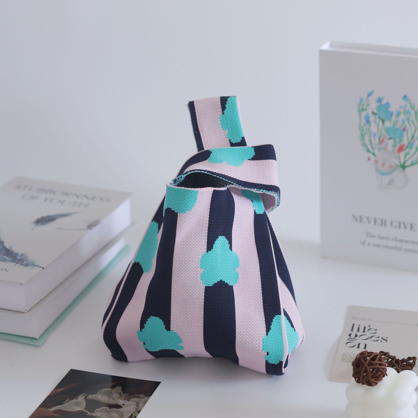 Women's Stylish Knitted Woven Vest Simple Handbags