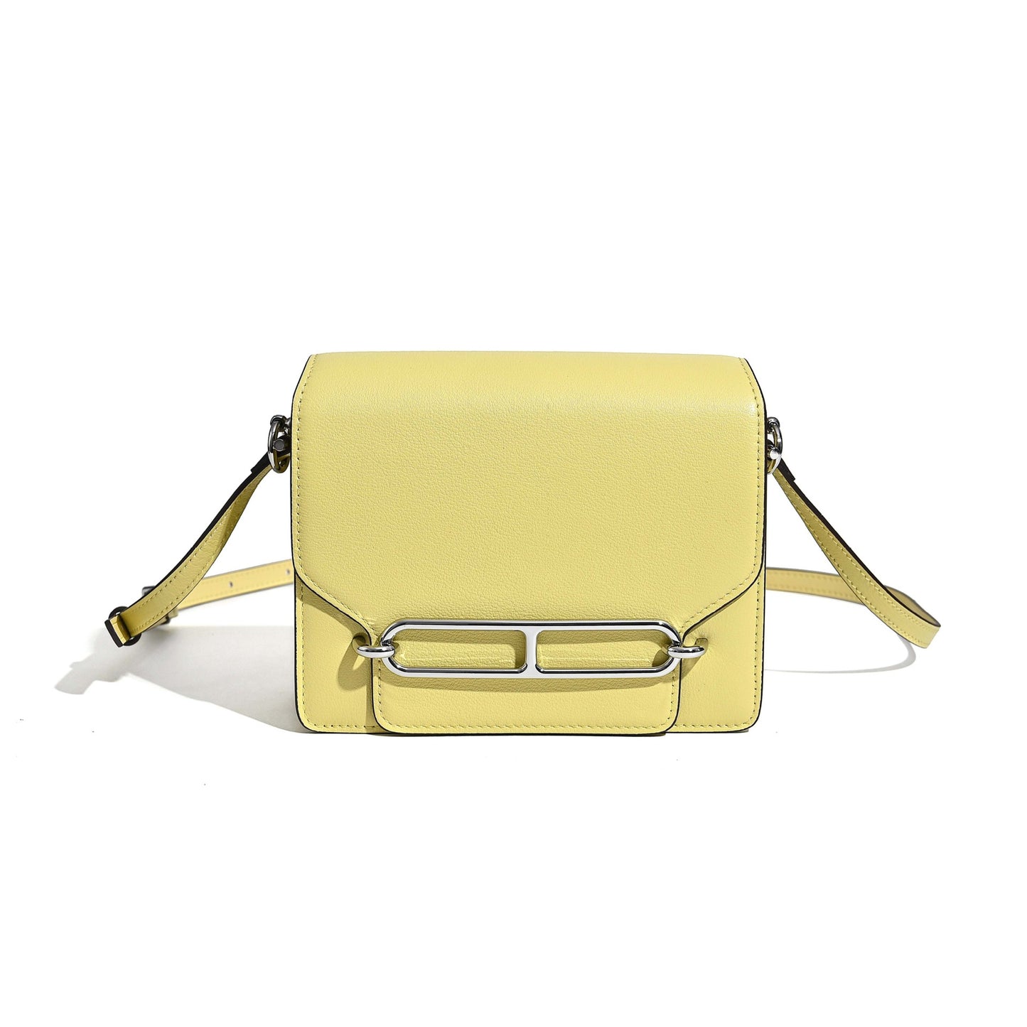 Attractive First Layer Cowhide Retro Temperament Small Square Bags