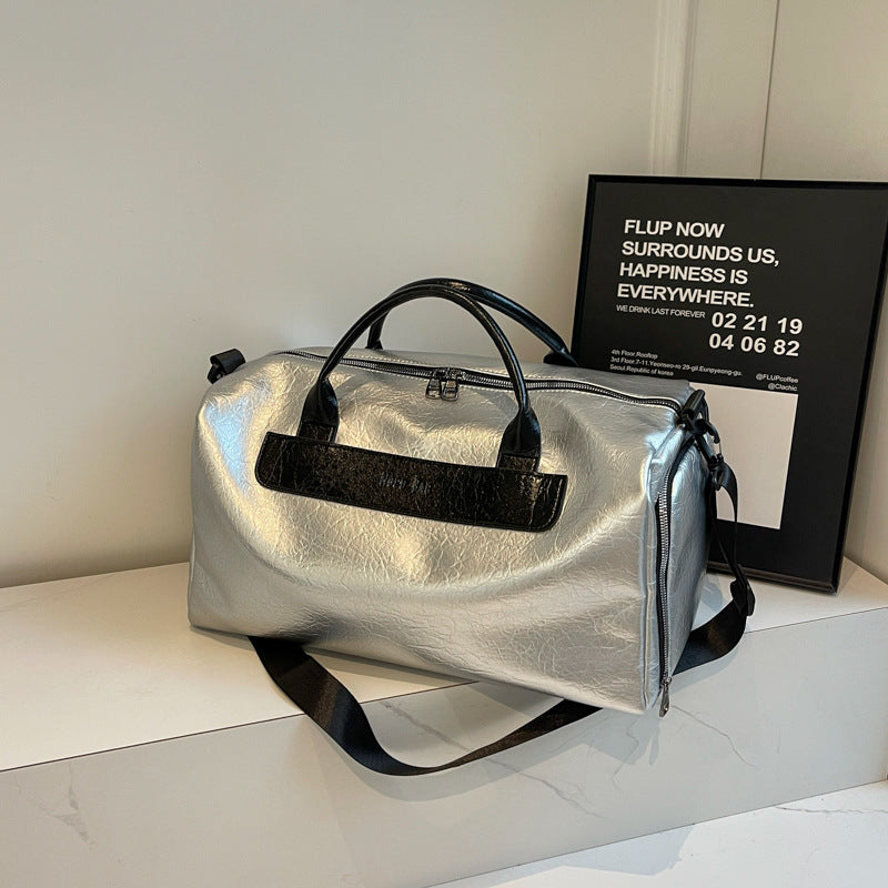 Women's Creative Short-distance Lightweight Leather Portable Travel Bags